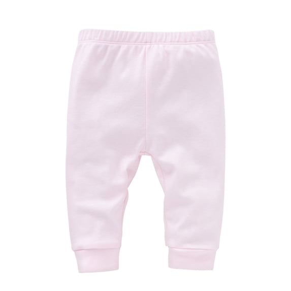GiLiling Baby Joggers for Boys Girls Baggy Sweatpants Solid Pull on Elastic Waist School Pants Casual Sport Trousers (Pink, 9-12 Months)