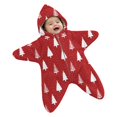 thumbnail image 1 of GiLiling Baby Star Suit Newborn Fleece Starfish Bunting Romper Infant Halloween Footie Jumpsuit Winter Warm Wearable Bodysuit (Red, 9 Months), 1 of 5