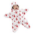 thumbnail image 1 of GiLiling Baby Star Suit Newborn Fleece Starfish Bunting Romper Infant Halloween Footie Jumpsuit Winter Warm Wearable Bodysuit (White, 3 Months), 1 of 5