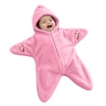 thumbnail image 1 of GiLiling Baby Starfish Onesie Halloween Zipper Hooded Star Suit Newborn Outfit Cute Dress-Up Outfit for Christmas Festival and Baby Party Dressing‑up (Hot Pink, 9-12 Months), 1 of 5
