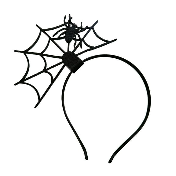 ​​GiLiling Black Spider Web Hair Hoop Headband - Essential Halloween Accessory Decoration for Hairstyle Finishing, Costume Enhancer for Parties and Gatherings​