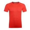 thumbnail image 1 of GiLiling Boys Compression Shirt Short Sleeve Athletic Workout T Shirt Cool Dry Running Gym Undershirt (Red, 7-8 Years), 1 of 9