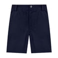 thumbnail image 1 of GiLiling Boys Dress Shorts, Kids School Uniform Shorts, Flat Front Solid Stretch Straight Fit Performance Pants with Pocket ﻿ (Navy, 5-6 Years), 1 of 9