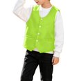 thumbnail image 1 of GiLiling Boys Formal Vest Elegant Speech Recital Wedding Party V-neck Button Up with Pockets Outfit for Kids (Green, 3-5 Years), 1 of 7