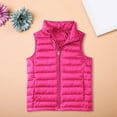thumbnail image 1 of GiLiling Boys Girls Puffer Vest Kids Sleeveless Lightweight Puffy Down Jacket Winter Warm Zipper Quilted Vest Outdoor Outerwear ﻿ (Hot Pink, 12-13 Years), 1 of 7
