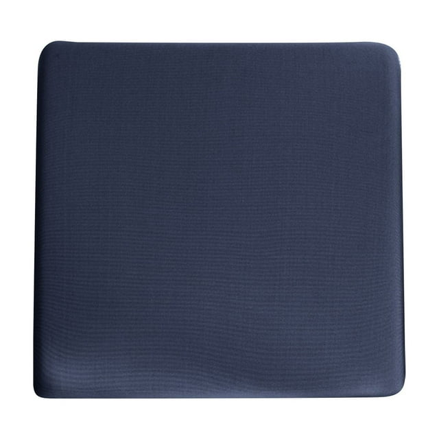 GiLiling Chair Cushion Memory Foam Pads with Ties Honeycomb Pattern Slip Non Skid Rubber Back Rounded Square 16" x 16" Seat