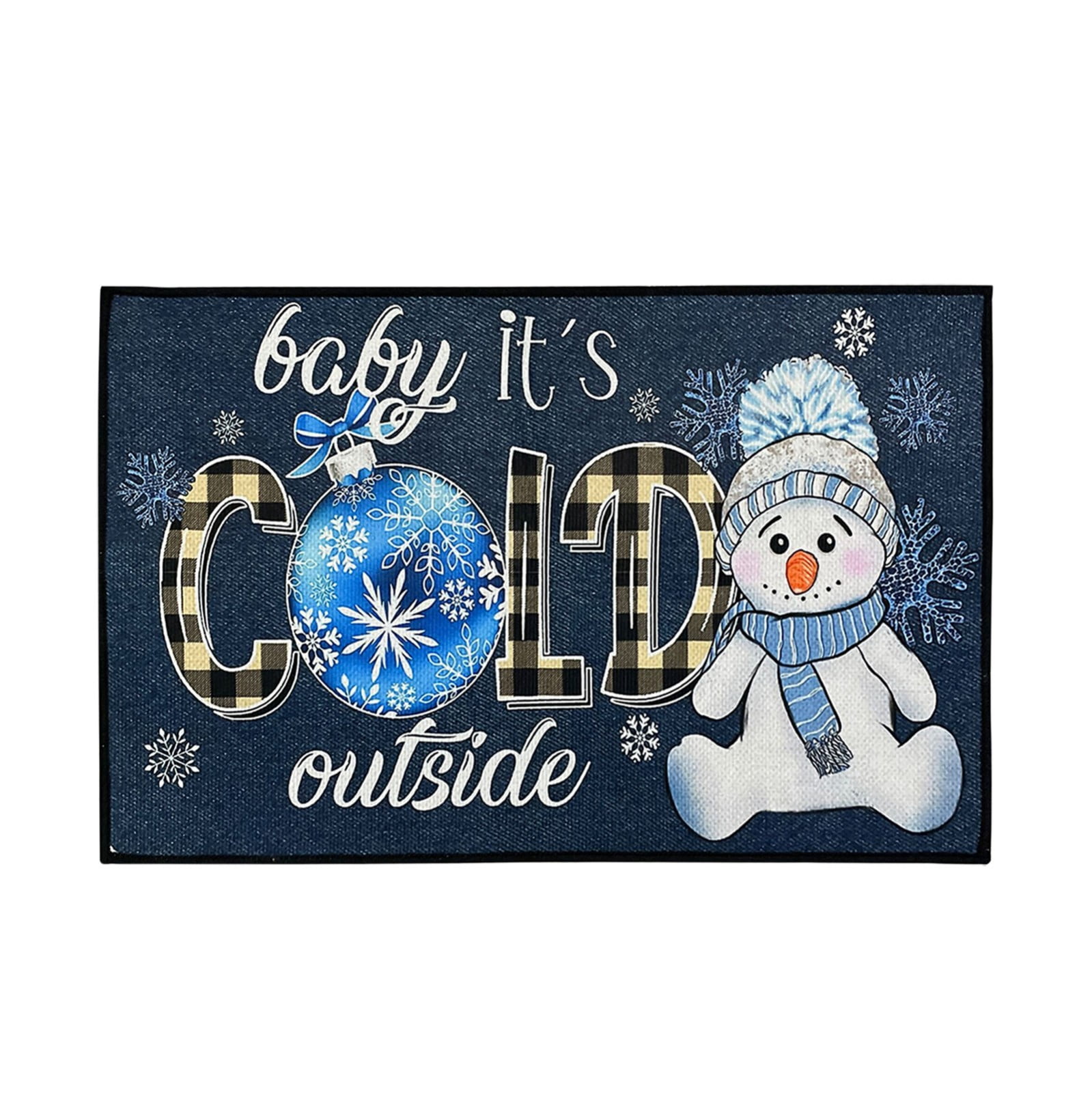 GiLiling Christmas Carpet Printed Carpet Mats Outdoor Christma