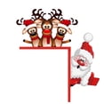 thumbnail image 1 of GiLiling Christmas Door Frame Decoration Santa Wooden Sign DIY Xmas Door Corne Decor Door Corner Creatives Home for Home Doors Windows Walls Party Craft Decorations, 1 of 4