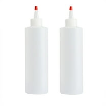 GiLiling Condiment Squeeze Bottles, 2-Pack 250ml Empty Squirt Bottle with Twist Top Cap, Leak Proof - Great for Ketchup, Mustard, Syrup, Sauces, Dressing, Oil, Arts and Crafts