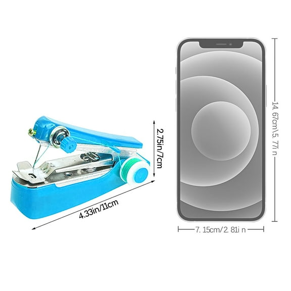 ​​GiLiling Cordless Mini Portable Hand-Held Sewing Machine Emergency Fabric Repair Tool Lightweight Rapid Stitch Device Clothes Mending Kit Travel Tailoring Solution​​