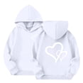 thumbnail image 1 of GiLiling Cute Hoodies for Teen Girls and Boys Trendy Preppy Hooded Sweatshirts Oversized Long Sleeve Shirts Clothes ﻿ (Light Ashy, 5-6 Years), 1 of 7