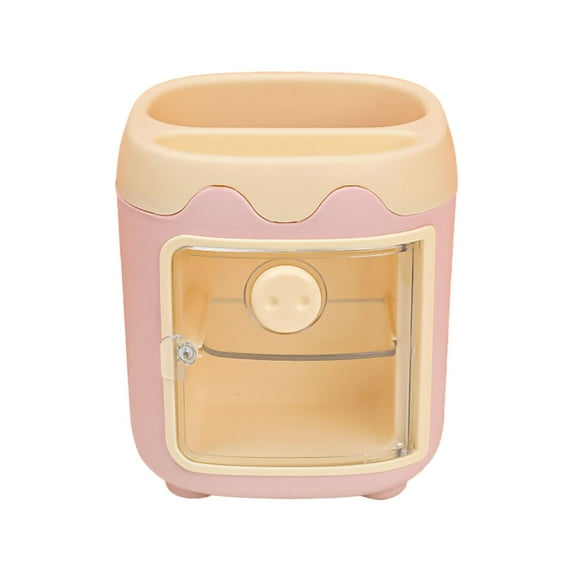 GiLiling Cute Pig Pen Holder Desktop Storage Box Fashionable Office Organizer Multi Compartment Stationery Container for Writing Essentials Countertop Solution