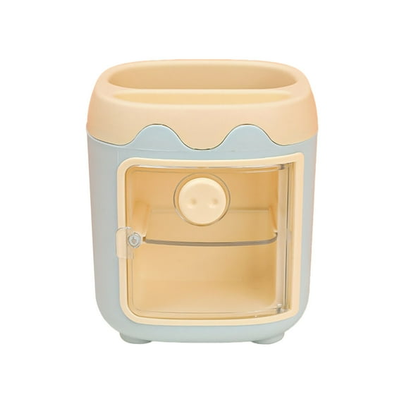 GiLiling Cute Pig Pen Holder Desktop Storage Box Fashionable Office Organizer Multi Compartment Stationery Container for Writing Essentials Countertop Solution