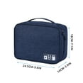 thumbnail image 1 of GiLiling Electronic Organizer Bag Waterproof Portable Electronic Organizers Travel Accessories Cable Bags Univers-al Cord Storage Case for Cable Cord Storages Charging Cable Cell Phone Power Bank, 1 of 2