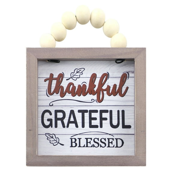 GiLiling Fall Hanging Wall Door Decor , Door Decor Fall Door Sign Happy Thanksgiving , Wooden Sign for Thanksgiving , Fall New Home Housewarming Gift Ideas