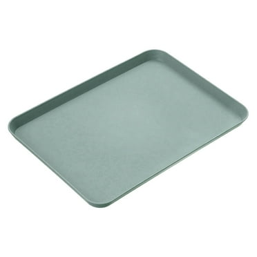 GiLiling Fast Food Tray Rectangular Serving Trays Serving Tray for Indoor Plastic Fast Food Tray for Cafeterias, Fast Food, Dining Room, Plastic ﻿