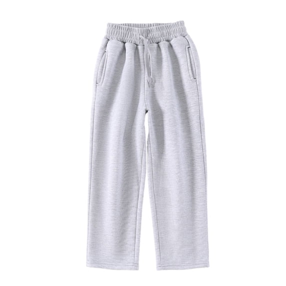 GiLiling Fleece Toddler Boys Sweatpants, Kids Joggers Soft Cotton, Toddler Boys Girls Sweatpants with Pocket Drawstring (Light Ashy, 7-8 Years)