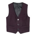 thumbnail image 1 of GiLiling Vest for Boys Girls Lightweight Casual Uniform Jacket Underarm Top Fashion School Gilet Sleeveless Waistcoat Coat (Brick Red, 12-13 Years), 1 of 6