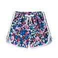 thumbnail image 1 of GiLiling Girls Athletic Shorts Toddlers Workout Active Running Shorts Dolphin Gym Short Pants with Bow (Blue, 7 Year), 1 of 6