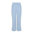 thumbnail image 1 of GiLiling Girls Cotton Linen Pants Wide Leg Drawstring Elastic High Waist Pants Teen Summer Casual Loose Lightweight with Pockets (Sky Blue, 14-15 Years), 1 of 9