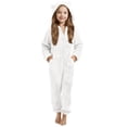 thumbnail image 1 of GiLiling Girls Fleece Jumpsuits Kids Hooded Rompers Costume Fuzzy Cute Onesie Winter Clothes Warm Playsuit Jumper (White-B, 14-15 Years), 1 of 6
