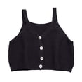 thumbnail image 1 of GiLiling Girls Ribbed Tank Top Summer Sleeveless Crop Top Cute Casual Beach Vacation Camisole (White, 12-18 Months), 1 of 7