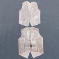 thumbnail image 1 of GiLiling Girls Sparkly Sleeveless Jackets Open Front Ribbed Dance Dress Vest with Pockets Kids Trendy Performance (White, 7-8 Years), 1 of 3