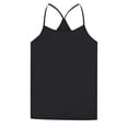 thumbnail image 1 of GiLiling Girls Summer Tank Tops Sleeveless Spaghetti Strap Racerback Camisole Kids Cotton Beach Vacation Top (Black, 11-12 Years), 1 of 9