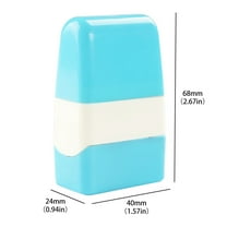 ​​GiLiling Identity Protection Roller Stamp Security Ink ID Address Blockout Confidential Document Privacy Shield Anti-Theft Data Guard System Reusable 3ML Tool​​