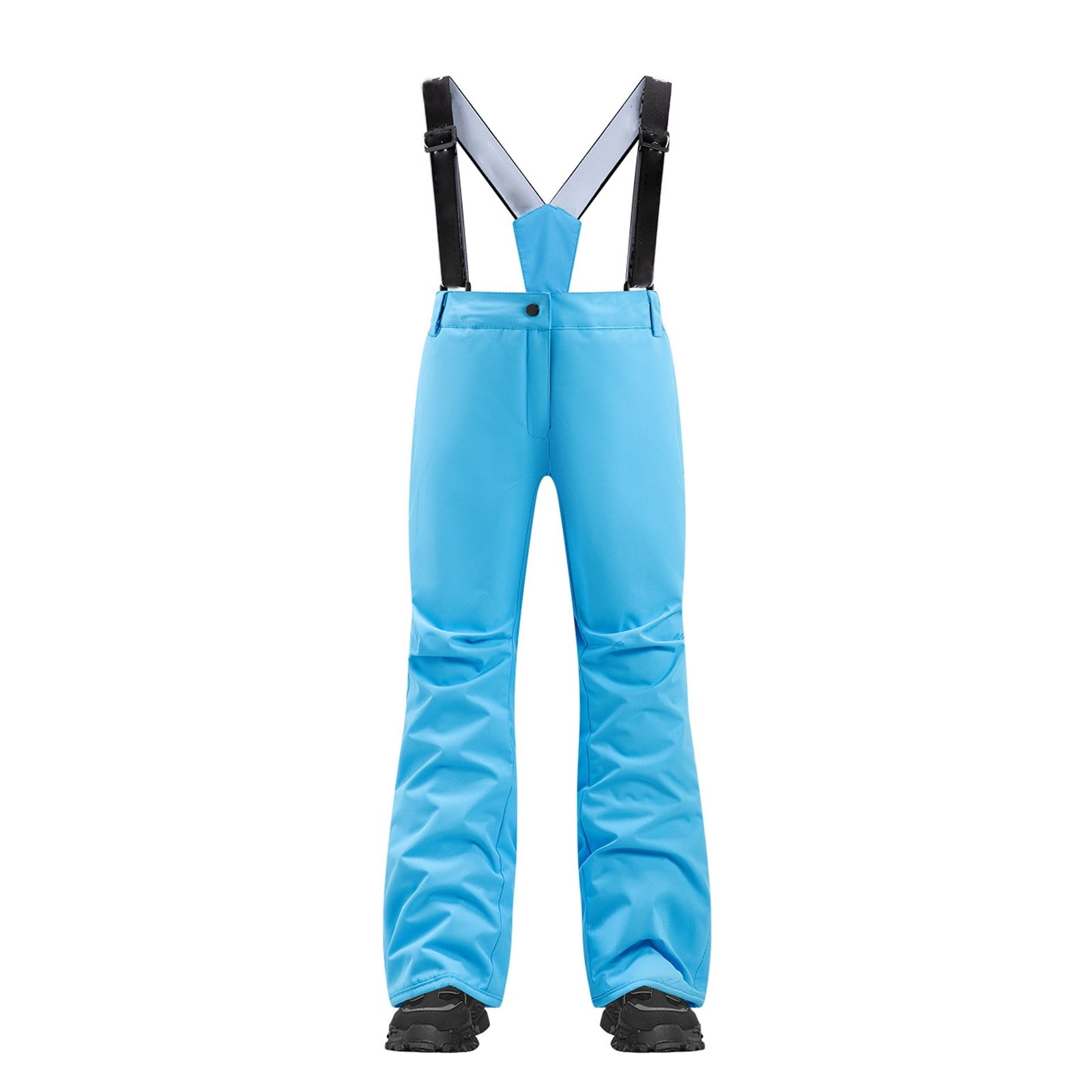 GiLiling Kids Basic Bib Ski Pants Adjustable Straps Button Waist ...