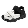 thumbnail image 1 of GiLiling Kids Closed-Toe Sport Sandals, Breathable Mesh Synthetic Upper Dual Adjustable Straps, Non-Slip Thick Sole Outdoor Summer Footwear (Black, 4-4.5 Years), 1 of 7