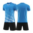 thumbnail image 1 of GiLiling Kids Soccer Jersey and Shorts Set, Youth Athletic Uniform for Practice, Games and Indoor Turf Sports Wear (Light Blue, XS), 1 of 5