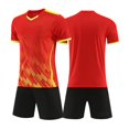 thumbnail image 1 of GiLiling Kids Soccer Jersey and Shorts Set, Youth Athletic Uniform for Practice, Games and Indoor Turf Sports Wear (Red, XS), 1 of 5