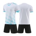 thumbnail image 1 of GiLiling Kids Soccer Jersey and Shorts Set, Youth Athletic Uniform for Practice, Games and Indoor Turf Sports Wear (White, 2XL), 1 of 5