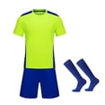thumbnail image 1 of GiLiling Kids Soccer Uniform Set with Athletic Jersey, Shorts and Socks for Practice, Training and Team Sports Wear (Green, 2-3 Years), 1 of 7