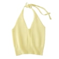 thumbnail image 1 of GiLiling Kids Solid Color Hollow Out Backless Camisole Vest Round Neck Fashion Top (Green, 18-24 Months), 1 of 8