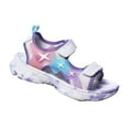 thumbnail image 1 of GiLiling Kids Sports Sandals, Open Toe Athletic Sandals with Adjustable Hook-and-Loop Straps, Lightweight MD Midsole Casual Summer Beach Outings Footwear (Purple, 5.5-6 Years), 1 of 9