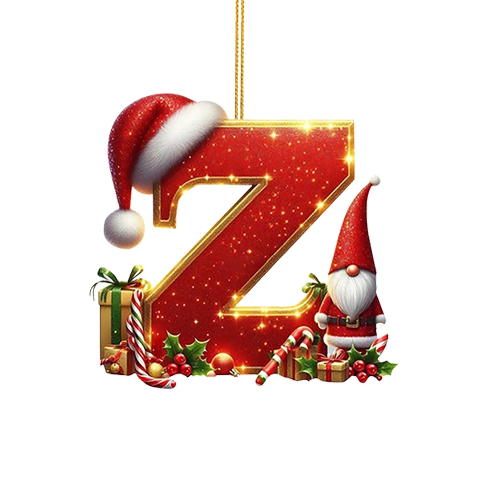 GiLiling Letter Theme Christmas Tree Pendant | Alphabet Hanging ...