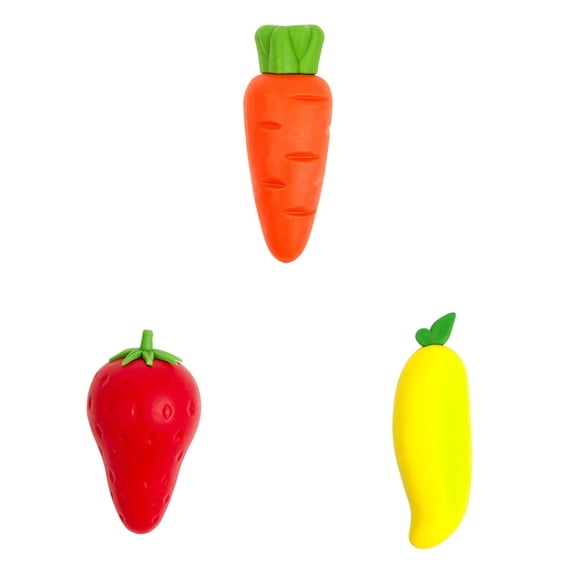 GiLiling Magic Eraser Big Mac Fruit Carrot Eraser Cute Eraser Clean and Traceless Student Chip Rubber Creative Stationery Large Erasers