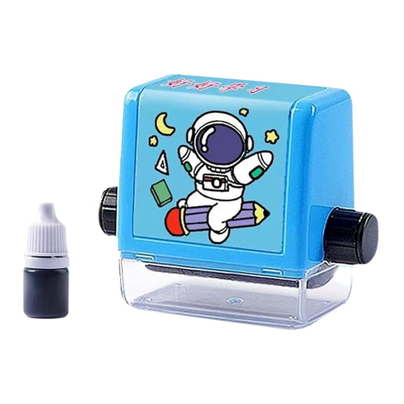 ​​GiLiling Math Roller Stamp Device with Ink Reuse Function for Addition Subtraction Multiplication Division, Includes 5ml Ink Refill Bottle Brain Training Arithmetic Practice Tool​​