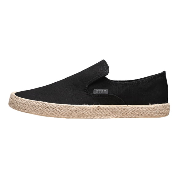 GiLiling Men's Slip-On Shoes Canvas Upper Jute Trimmed Rubber Sole Casual Loafers Lightweight Footwear for Everyday Outdoor Walking