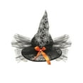 thumbnail image 1 of ​​GiLiling Mesh Pumpkin Witch Hat Accessory​​ | Themed Adult-Sized Headwear for Halloween Costume Parties and Festive Character Role-Play Events, 1 of 9