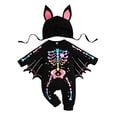 thumbnail image 1 of GiLiling My First Halloween Outfits Newborn Baby Boy Bat Cosplay Costume Infant Baby Hoodie Romper Bodysuit (Pink, 18-24 Months), 1 of 9