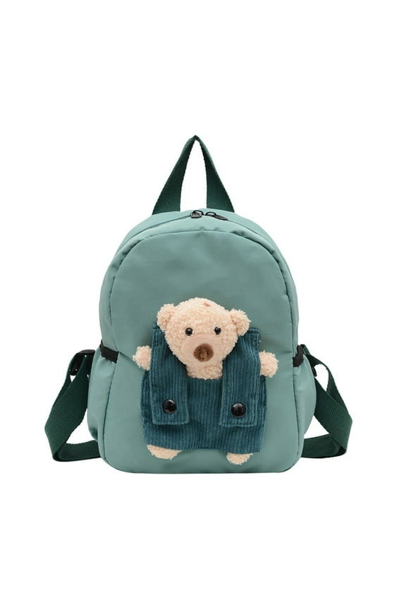 GiLiling Personalized Little Plush Bear Backpack with Detachable Companion | Cute Bookbag for Travel, and Daily Adventures - Ideal Birthday and Christmas Gift
