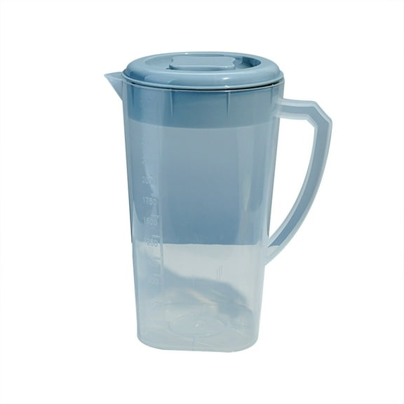 GiLiling Cold Kettle Plastic Pitcher with Lid Carafes Mix Drinks Water Jug for Hot Colds old Lemonade Juice Beverage Jar Ice Tea Kettle 81oz for Home Kitchen Fridge Camping Party Daily Use