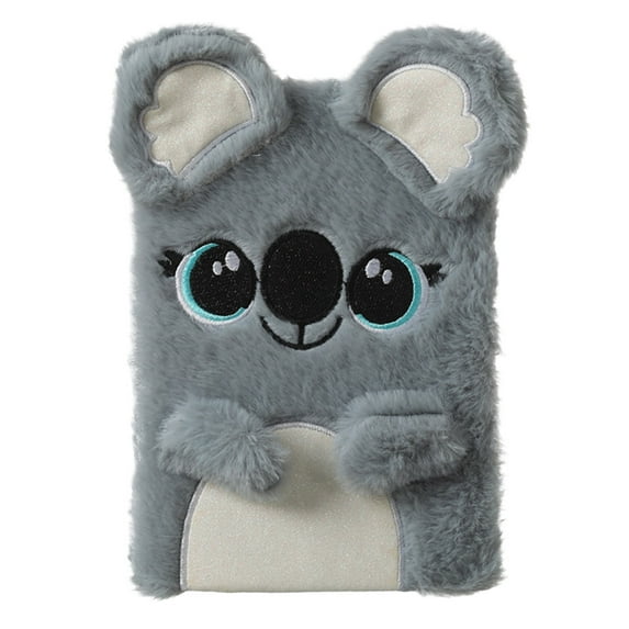 GiLiling Plush Panda Heart Design Notebook Pink Notepad Stationery Pad 1pc Ledger Journal Decorative Writing Journal with Cute Floral Theme Decoration