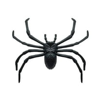 GiLiling Realistic 3.5" Halloween Spider Prop Decoration | Large Plastic Prank Item for House Decor, Haunted Scene Creation, and Themed Party Atmosphere Enhancement