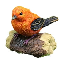 ​​GiLiling Realistic Bird Resin Figurine - Delicate Detail Animal Garden Statue Decor for Outdoor Patio Nature Display Collectible Birdwatching Theme Sculpture​​