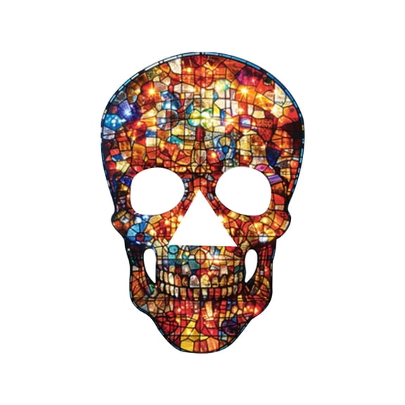 ​​GiLiling Removable PVC Halloween Skull Wall Sticker​​ | Self-Adhesive Bathroom Wall Art for Temporary Home Decor Transformations and Thematic Atmosphere Creation
