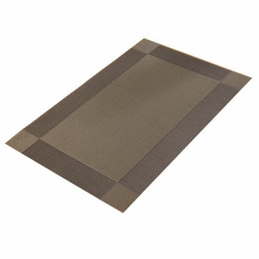 GiLiling Reversible PVC Woven Placemats Elegant Placemat Stain Table Mats Woven Vinyl Placemats Placemats for Stain R-esistant Easy to Clean Wipeable Plastic Place Mats